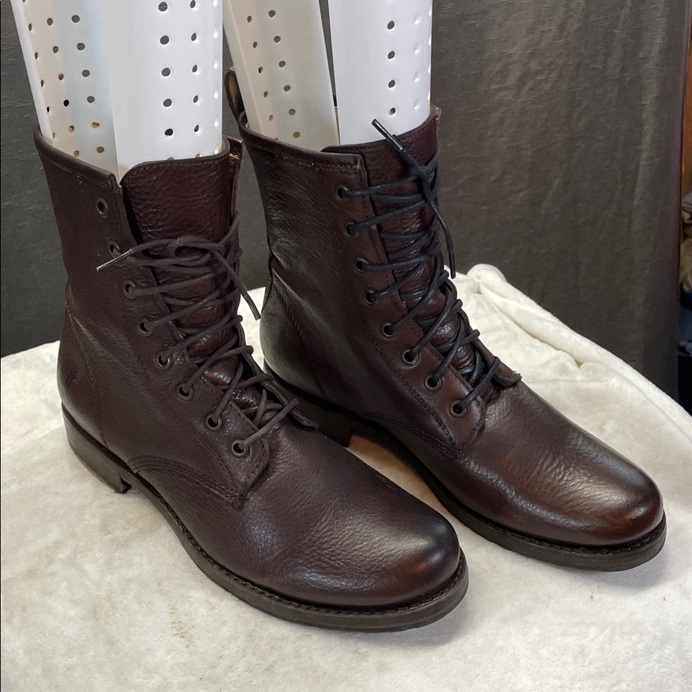 Frye Dark Brown Leather‎ Boots made in Mexico